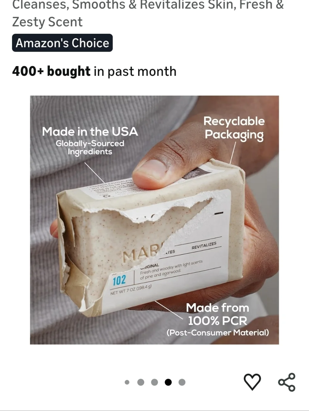 Body Scrub Bar Soap